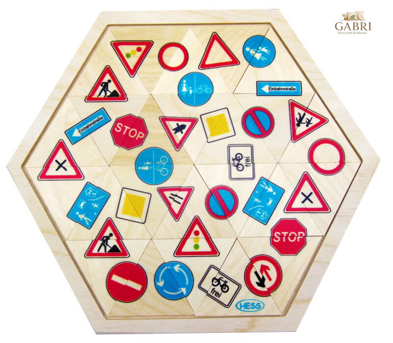 Hess Puzzle mozaika Dopravní značky 24 dílků