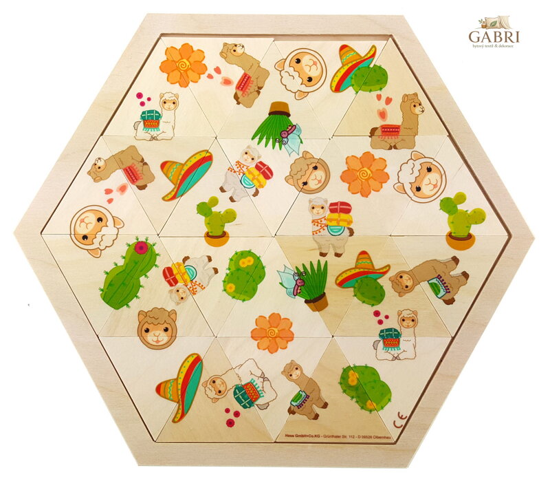 Hess Puzzle mozaika Lama 24 dílků
