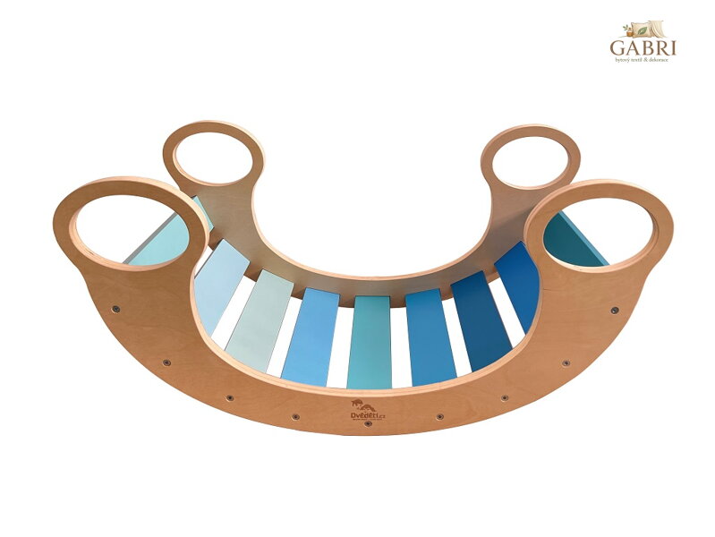 2Kids Toys Montessori modrá houpačka