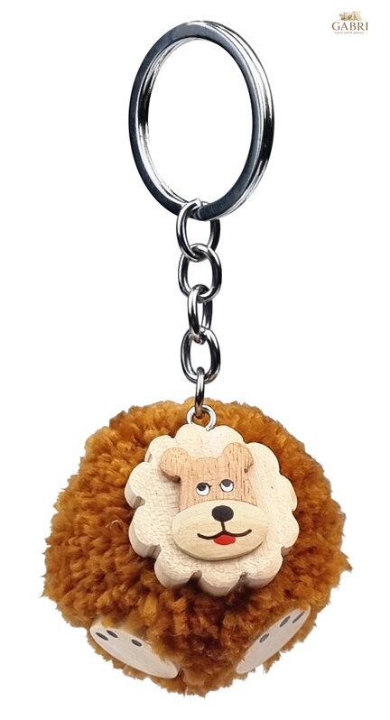 2Kids Toys Dřevěná klíčenka pompon Lev