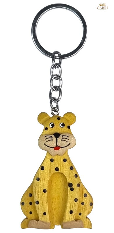 2Kids Toys Dřevěná klíčenka velká Leopard