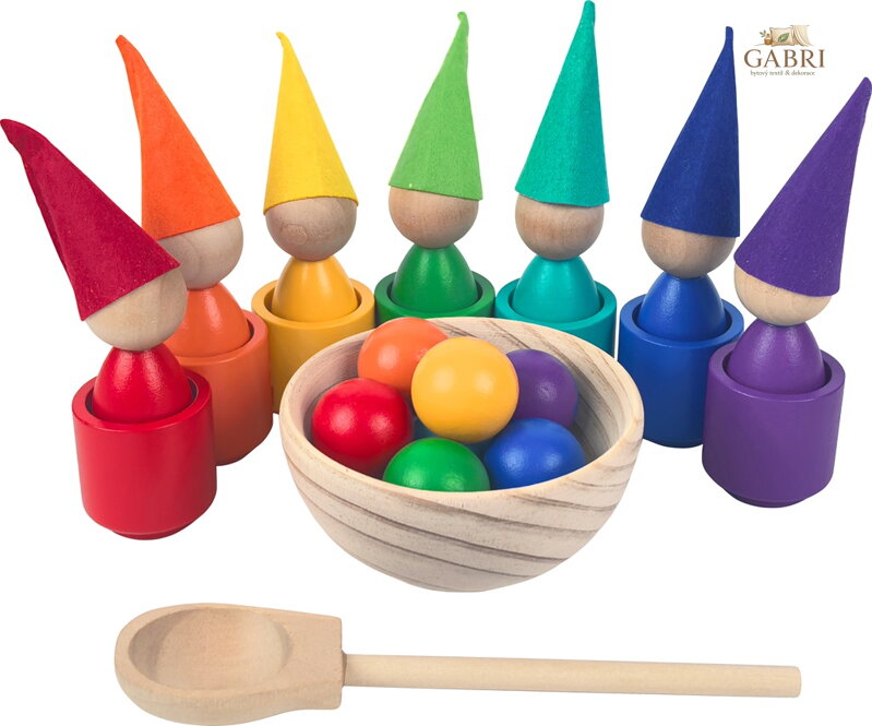 2Kids Toys Duhové panenky s míčky 7 barev