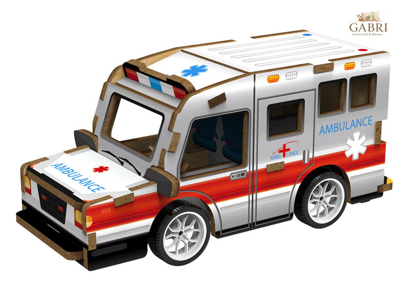 2Kids Toys 3D dřevěná skládačka Sanitka