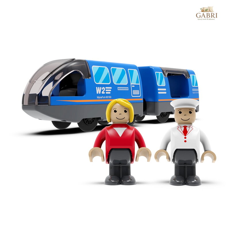 2Kids Toys Elektrický městský vlak modrý