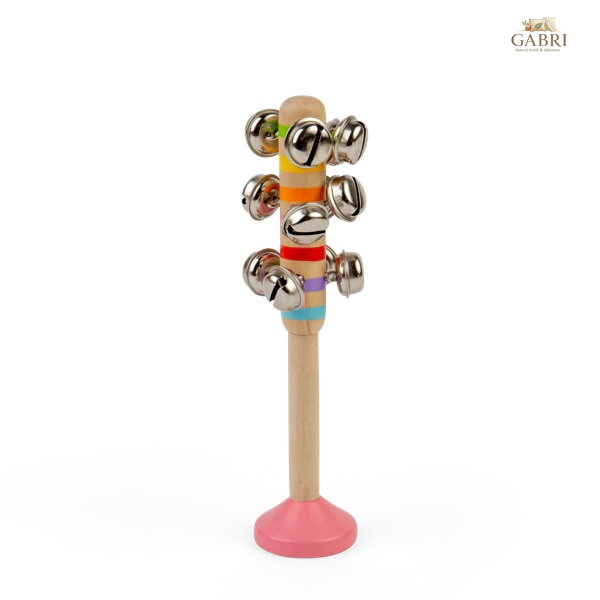 Bigjigs Toys Rolničky 1 ks růžová