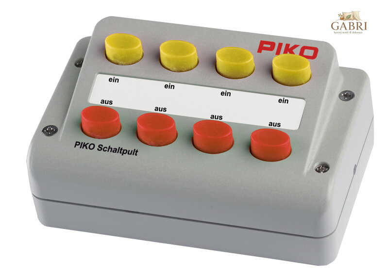 Piko Analogový ovládací panel (4 spínače, červeno-žluté) - 55261