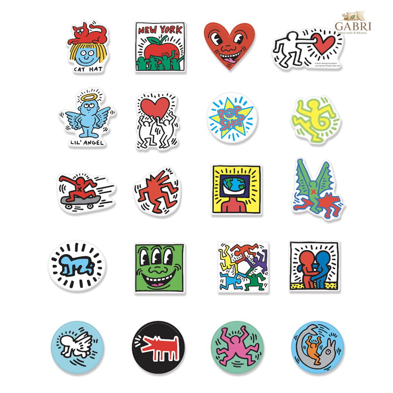 Vilac Dřevěné magnetky Keith Haring