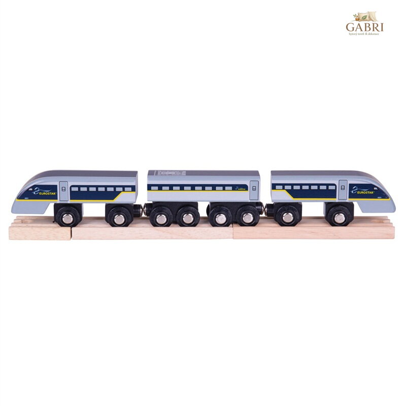 Bigjigs Rail Rychlík Eurostar E320 + 3 koleje