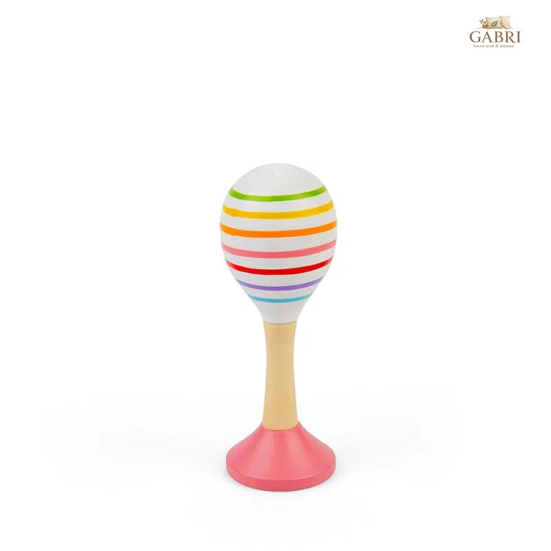 Bigjigs Toys Rumba koule junior sada 2 ks růžová