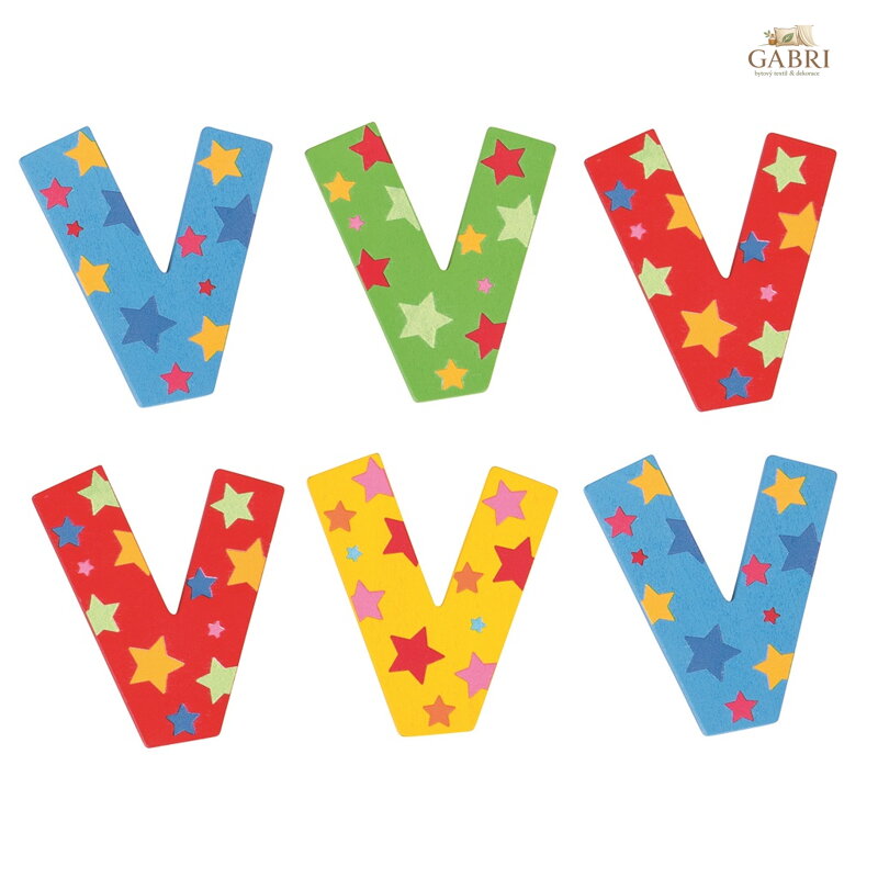 Bigjigs Toys Hvězdičkové písmenko V