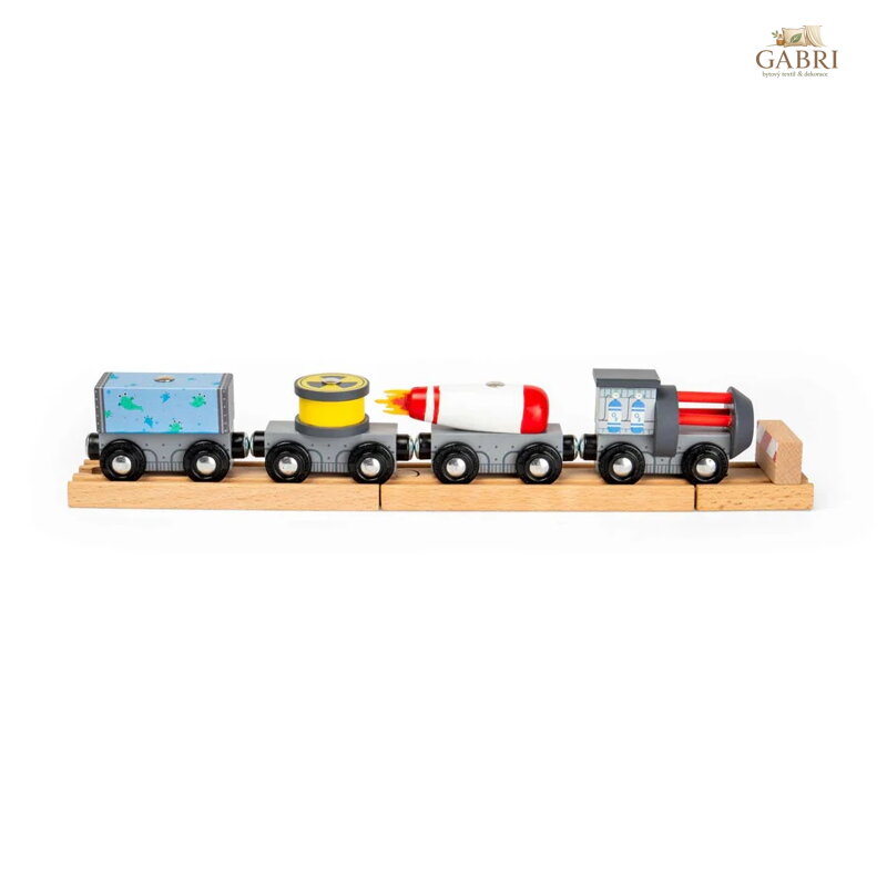 Bigjigs Rail Dřevěný vesmírný vláček