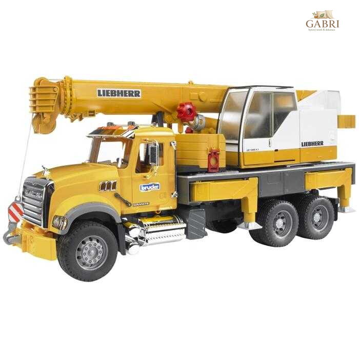 Bruder Nákladní auto MACK Granit  jeřáb LIEBHERR