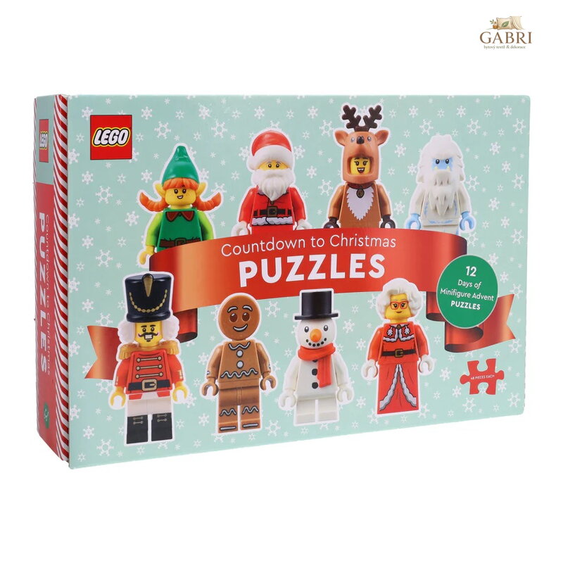Chronicle Books Puzzle LEGO® Advetní kalendář 12 v 1 - poškozený obal