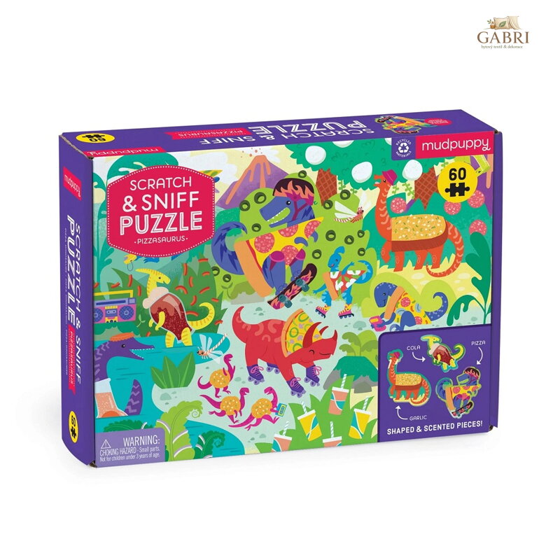 Mudpuppy Puzzle Pizzasaurus 60dílné s vůní