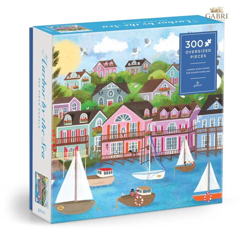 Galison Puzzle Přístav u moře Joy Laforme 300 dílků