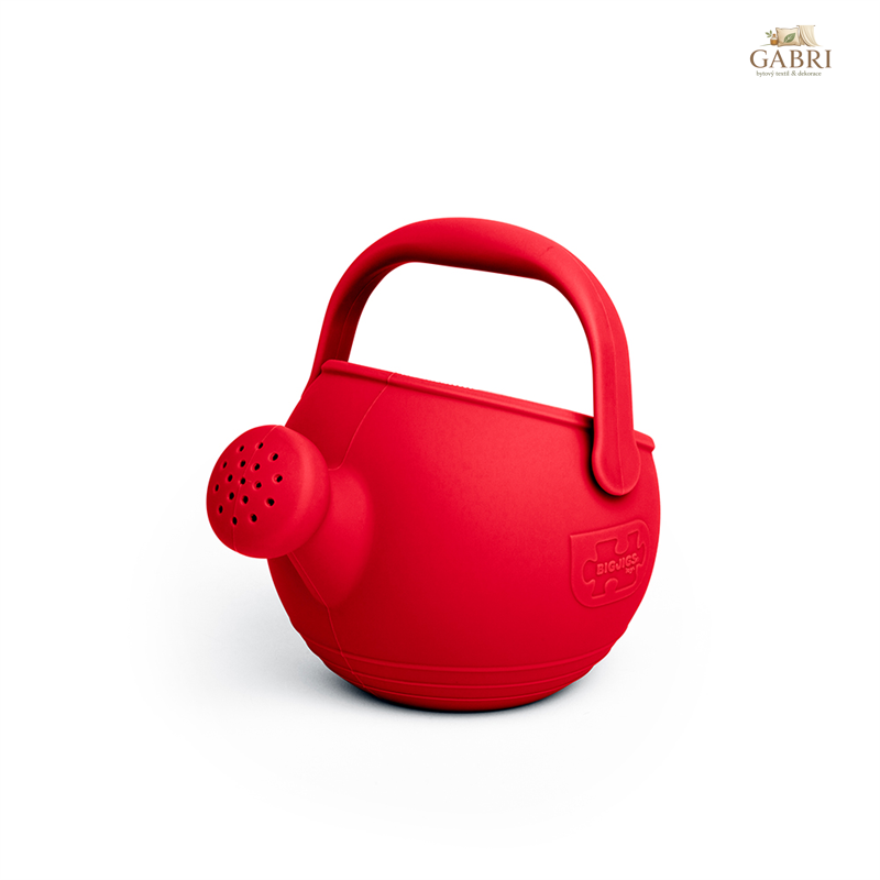 Bigjigs Toys Silikonová konvička červená Cherry