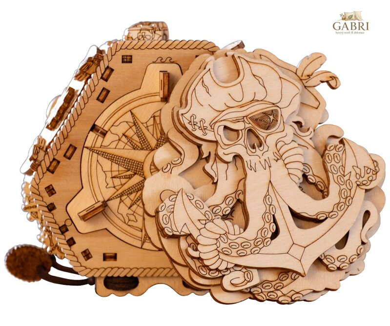 EscapeWelt Dřevěný hlavolam Blackbeard's Compass