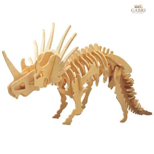 Woodcraft Dřevěné 3D puzzle Styracosaurus