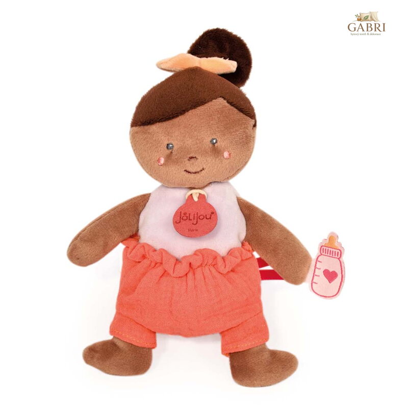 Doudou Jolijou Panenka 18 cm oranžová