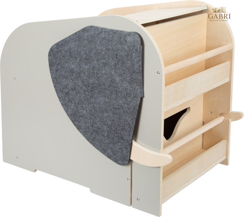 small foot Box na hračky se sedadlem a kolečky slon Wildlife