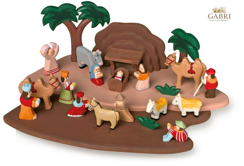 small foot Dětský dřevěný betlém s figurkami
