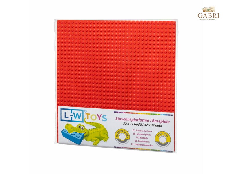 L-W Toys Základová deska 32x32 červená