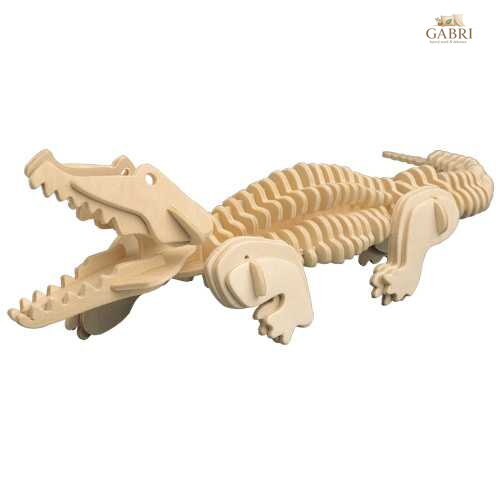 Woodcraft Dřevěné 3D puzzle Krokodýl