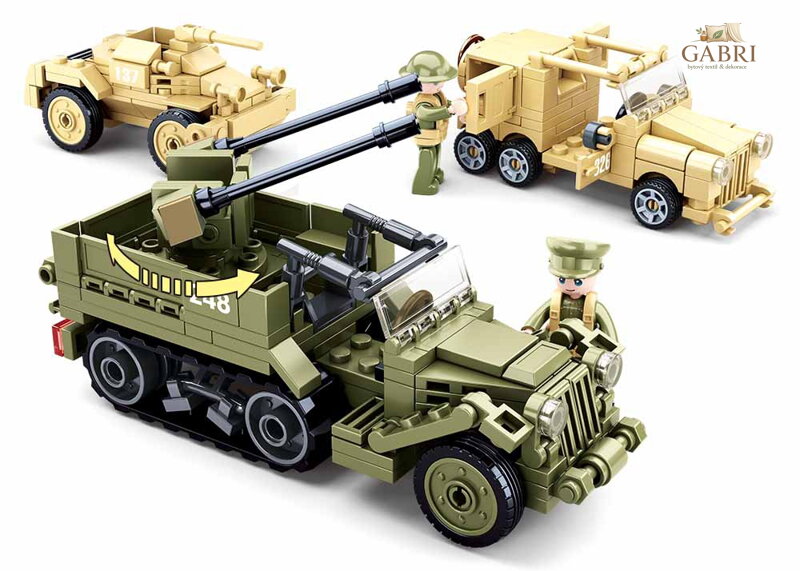 Sluban Army M38-B0812 Vojenská vozidla - poškozený obal