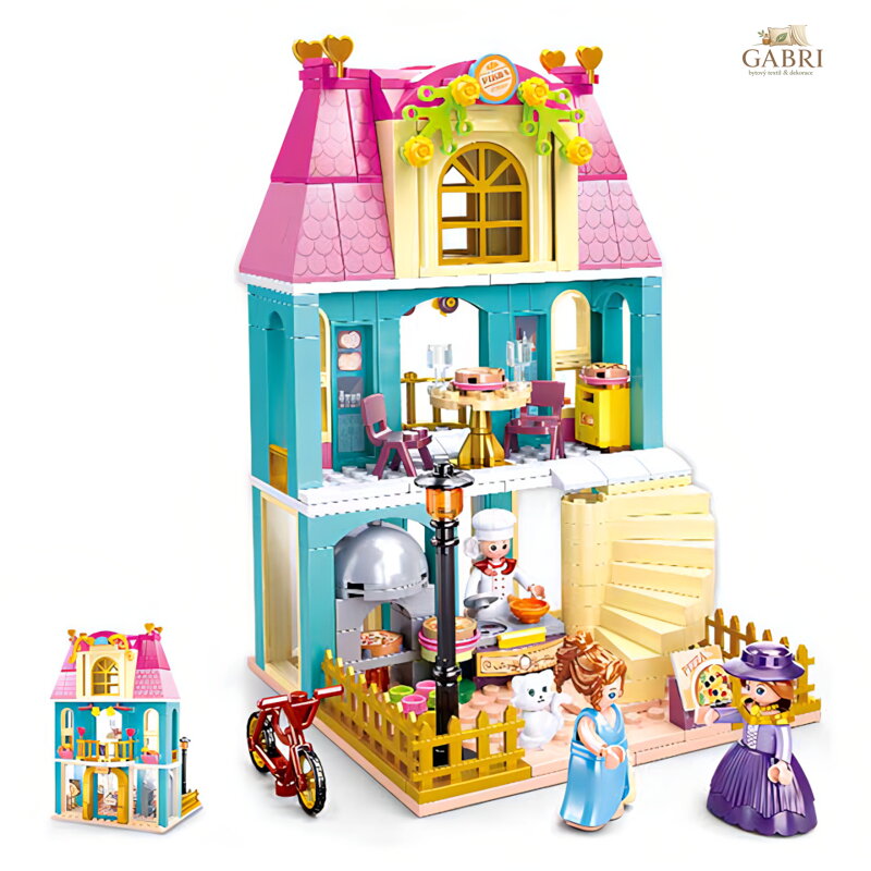 Sluban Girls Dream Village M38-B0875 Dvoupatrový dům s podkrovím