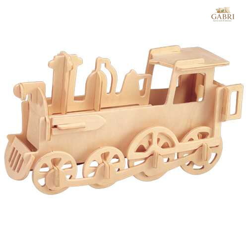 Woodcraft Dřevěné 3D puzzle Lokomotiva malá