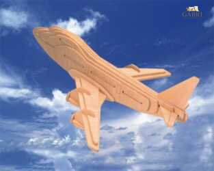 Woodcraft Dřevěné 3D puzzle boeing