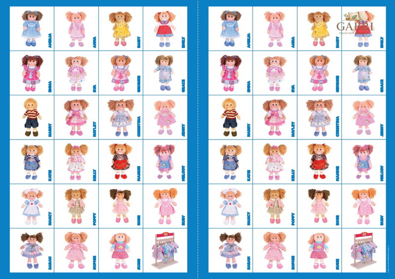 2Kids Toys Papírové pexeso panenky