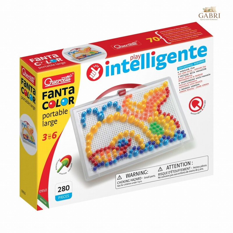 Quercetti Mozaika FantaColor Portable 280 ks MIX