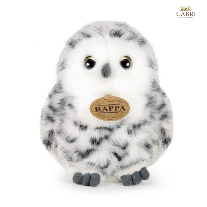 Rappa Plyšová sova žíhaná 17 cm ECO-FRIENDLY