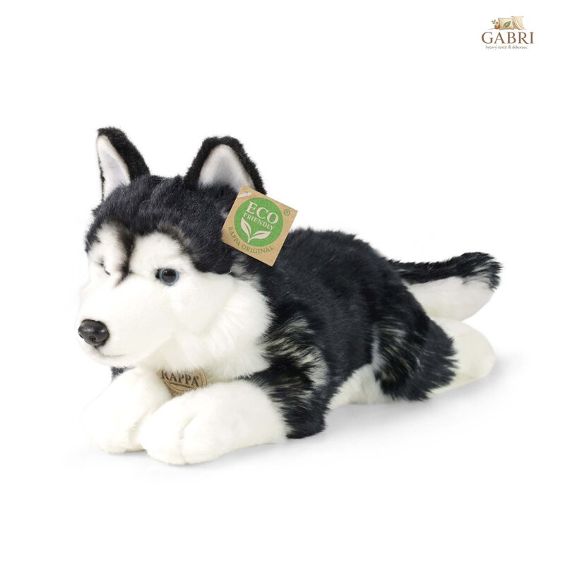 Rappa Plyšový pes husky 36 cm ECO-FRIENDLY