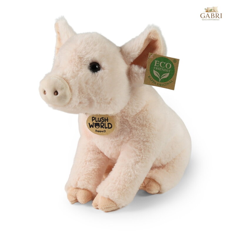 Rappa Plyšové prase 28 cm ECO-FRIENDLY PLUSH WORLD