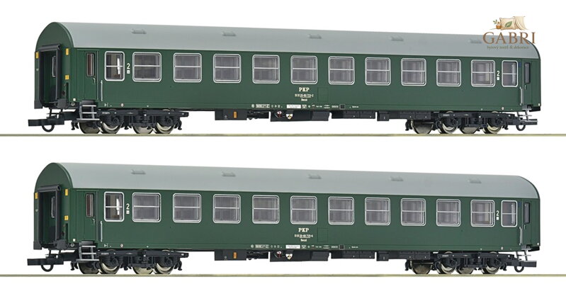 Roco Sada 2 ks osobních vagónů PKP - 6200102