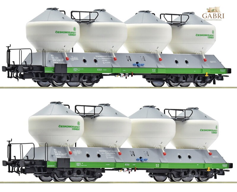 Roco Sada 2 ks silo vozů Uacs ČD - 6600237