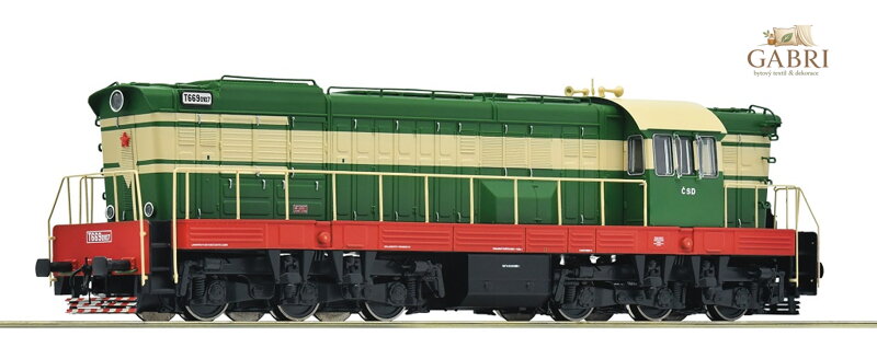 Roco Dieselová lokomotiva T 669.0107 ČSD IV digitální - 7310012