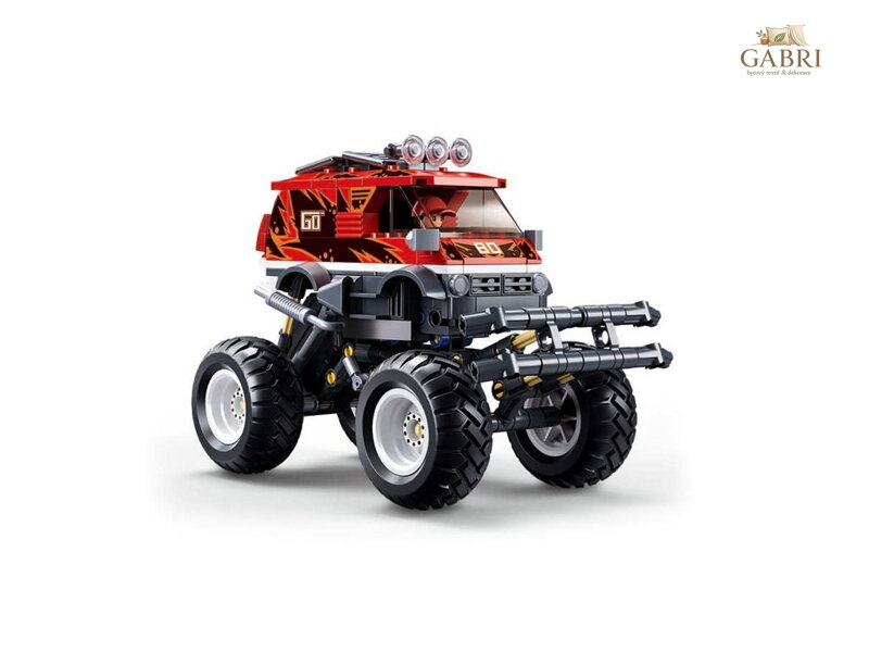 Sluban Power Bricks Natahovací Červený Off-Road GO