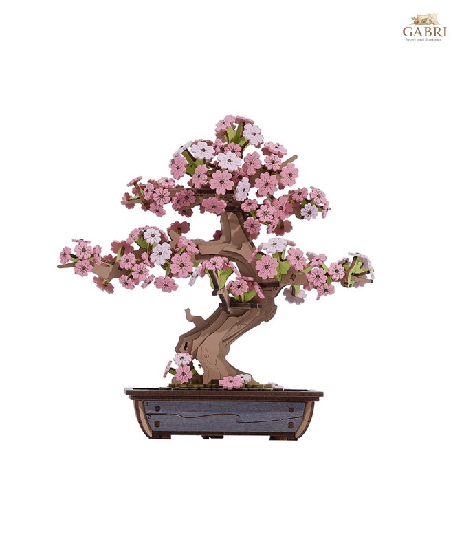RoboTime 3D dřevěná skládačka Bonsaj sakura