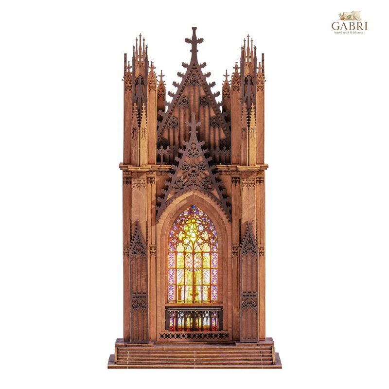 RoboTime 3D dřevěná skládačka Katedrála Twin Tower