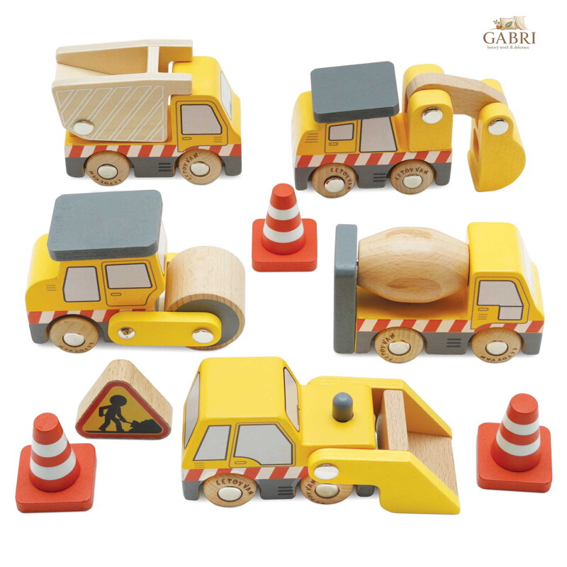 Le Toy Van Set stavebních strojů