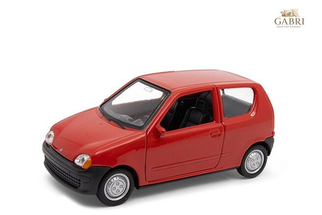 Welly Fiat Seicento 1:34 stříbrný