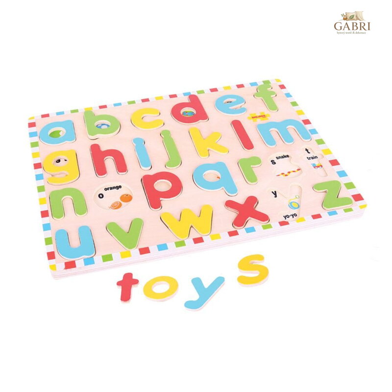Bigjigs Toys Anglická malá abeceda s obrázky