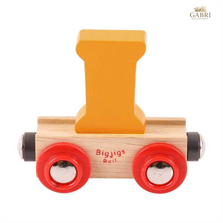 Bigjigs Rail Vagónek dřevěné vláčkodráhy - Písmeno I