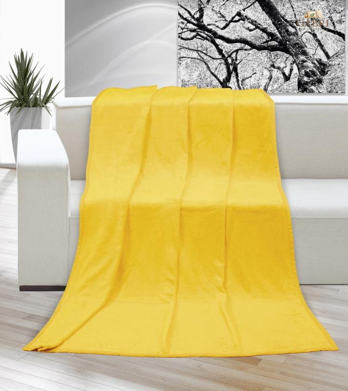 Deka micro jednolůžko 150x200cm žlutá