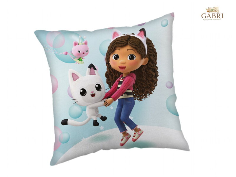 Jerry Fabrics Polštářek Gabbys Dollhouse Bubbles 40x40 cm