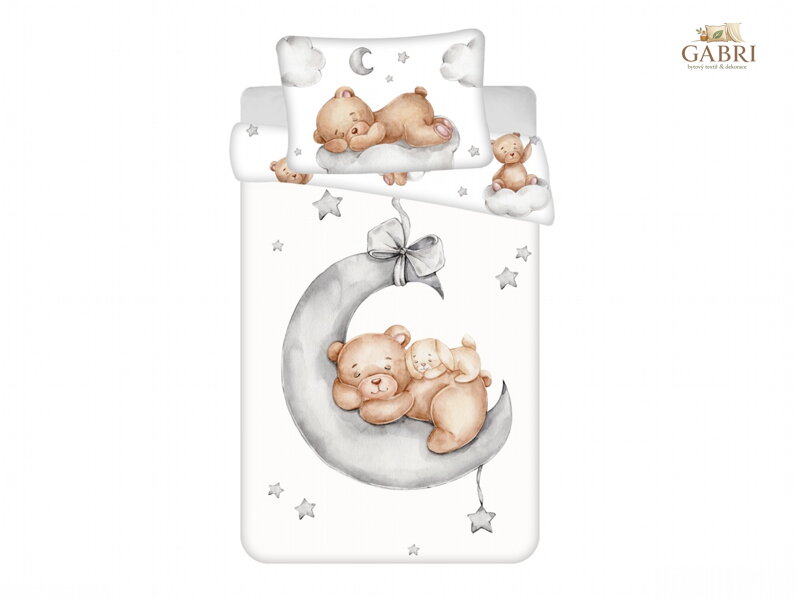Jerry Fabrics Povlečení do postýlky Medvídek Ribbon baby 100x135, 40x60 cm