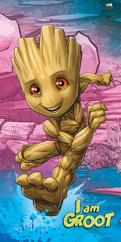 Jerry Fabrics Osuška Groot I am groot 70x140 cm